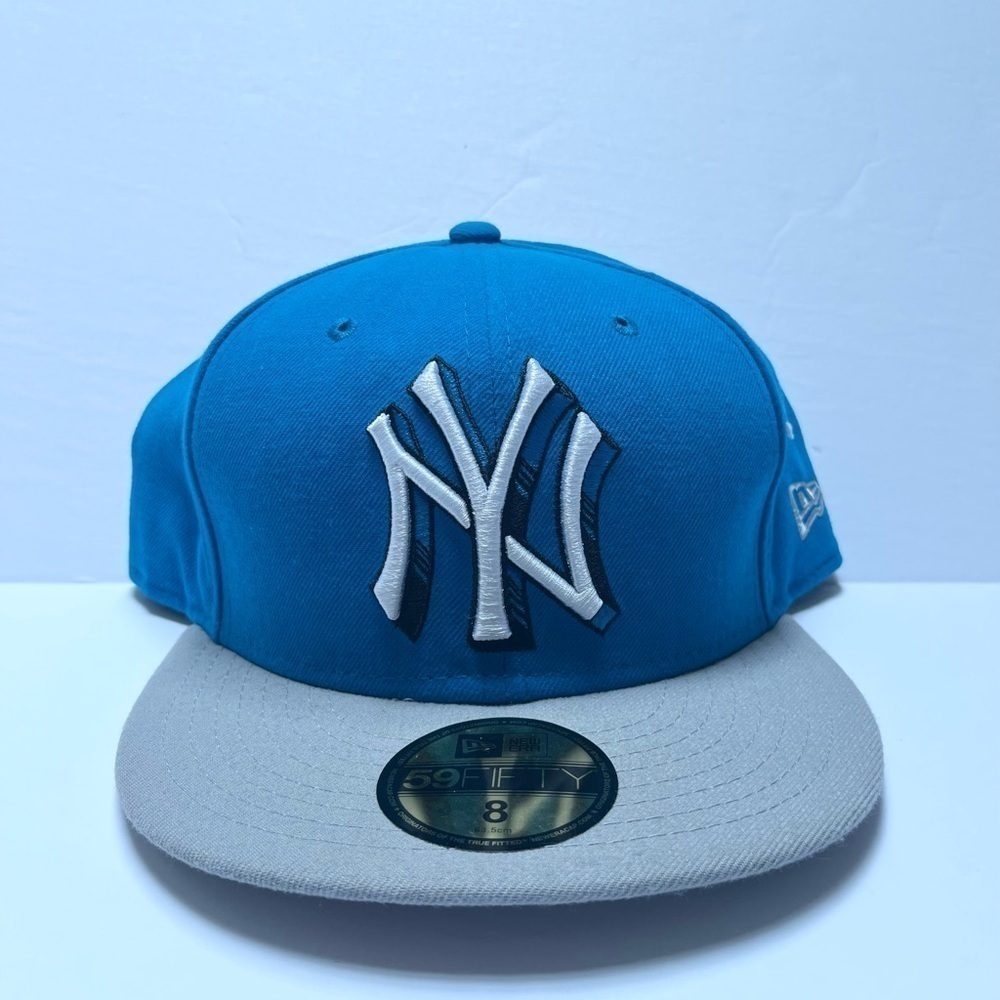 New Era Fifty Nine New Yankees Baseball Hat / Cap Blue Size 8